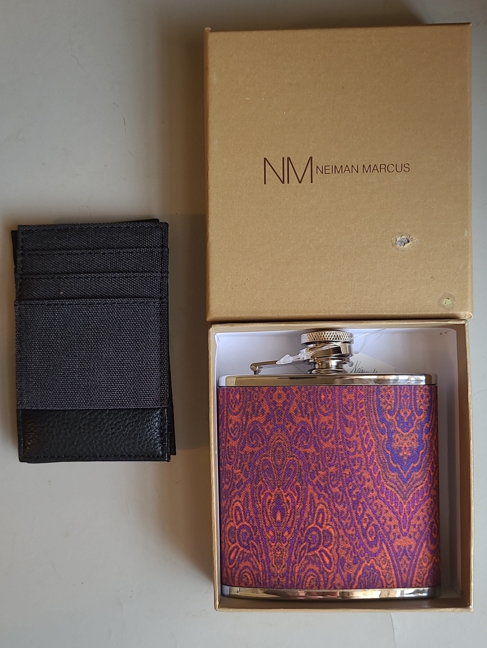 MAJOR CHANGE: Neiman Marcus MAGIC WALLET and Paisley FLASK PLZ NOTE